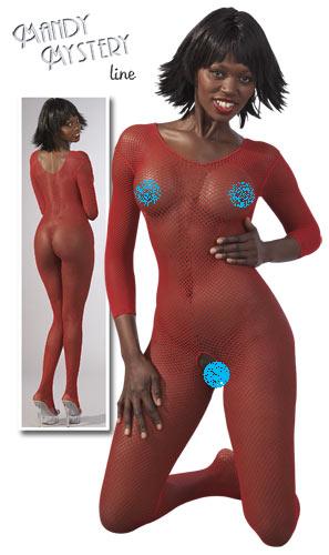 Bodystocking Red Net